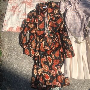 Vintage Shirt & Skirt set